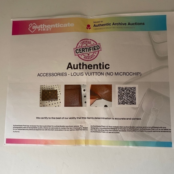 Louis Vuitton Brown Damier Porte-Monnaie Viennois Crossbody Wallet Purse - Picture 14 of 16